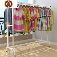 三维工匠晾衣架落地室内双杆式阳台户外家用简易卧室挂衣架被子客厅晾衣杆