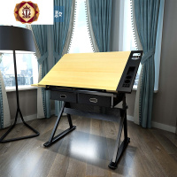 三维工匠美术画画书法绘画桌单双人课桌椅补习培训兴趣班书桌儿童画台画桌