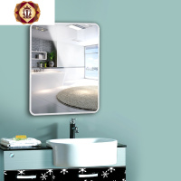 三维工匠免打孔浴室镜子贴墙无框卫浴镜卫生间镜粘贴壁挂镜化妆镜装饰镜