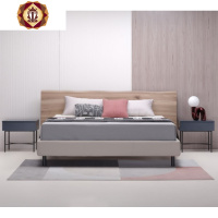 三维工匠北欧双人床现代简约卧室实木床卧室1.8米双床嘉炫B2