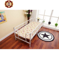 三维工匠儿童单人床儿童带护栏小床男孩女孩铁床小孩床儿童折叠床拼接铁床