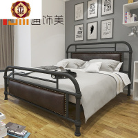 三维工匠欧式铁艺床单人床双人床1.2 1.5 1.8米 铁床铁架床儿童床现代简约