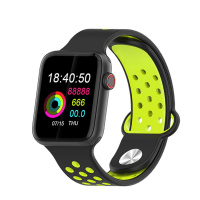 适用苹果全触智能手表运动测血压心率睡眠监测手环计步器防水华为 黑绿 M33
