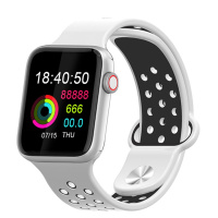 适用苹果全触智能手表运动测血压心率睡眠监测手环计步器防水华为 黑白 M33