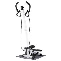 扶手家用踏步机扭腰瘦腰瘦腿机跑步机运动健身器材正品免安装 扶手旗舰款送拉绳垫子