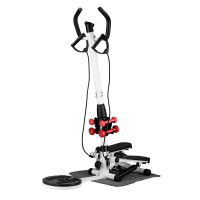 扶手家用踏步机扭腰瘦腰瘦腿机跑步机运动健身器材正品免安装 扶手扭腰盘哑铃款