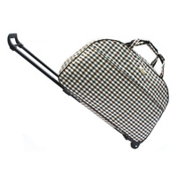 拉杆包短途旅男大容量行李包女登机拉杆箱旅行袋旅行包手提旅游包 黑白格子 大号手提包不带拉杆