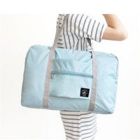 出差旅行袋男女手提可套拉杆箱行袋旅行包衣物包旅游用包大容量 天蓝--整理袋