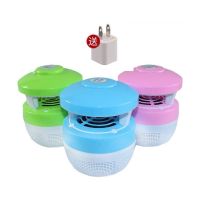 灭蚊灯家用卧室办公室内插电式静音无辐射孕妇婴儿捕蚊子驱蚊神器 普通款(颜色随机)带USB+插头