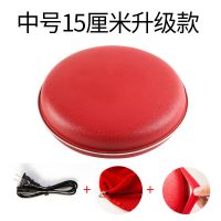 暖手宝充电 无水防爆暖宝宝 电热饼 迷你电暖宝暖手袋 大号 [升级款]红色中号+防烫硅胶圈