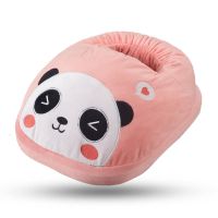 [正品]暖脚宝插电电暖鞋暖脚神器加热暖脚垫电热保暖鞋 粉熊猫