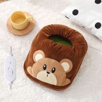 暖脚宝插电暖脚神器办公室卡通暖脚器床上烘脚器睡觉电热鞋电暖鞋 小小鼠 标配