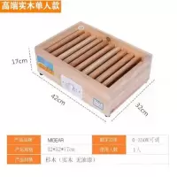 实木取暖器办公学生暖脚器家用烤火箱节能省电火桶电火盆电烤火炉 香杉单人款45*32