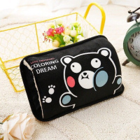 已注水热水袋充电防爆防漏可爱暖手宝卡通电暖手宝暖宝宝自动断电 [已注水]黑熊