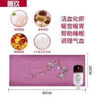 盐袋电加热海盐粗盐热敷包加热艾灸艾包暖宝宝暖宫理疗袋护腰带 紫棠[+琥珀+多味中药+加大艾灸包] 3个艾灸包