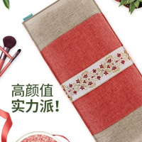 盐袋电加热海盐粗盐热敷包加热艾灸艾包暖宝宝暖宫理疗袋护腰带 竹排红[+琥珀+多味中药] 3个艾灸包