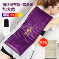 盐袋海盐粗盐热敷包电加热家用艾灸暖宫盐包热敷袋理疗袋子 B款丽丝绒紫色