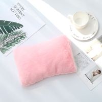 安全防爆热水袋暖宝宝充电式可爱网红毛绒电暖手宝女可拆洗暖水袋 【粉红色+热水袋】