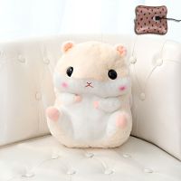 仓鼠暖手宝注水热水袋卡通可爱抱枕可拆洗毛绒电暖水袋充电暖宝宝 仓鼠[米黄色]+标配热水袋