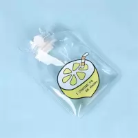 透明热水袋卡通简约冬季暖水袋学生便携迷你注水暖手宝女神必备 柠檬 三个装