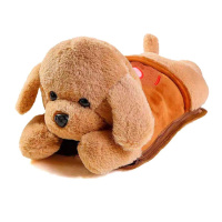 热水袋充电暖手宝宝可拆洗电暖宝宝已注水暖水袋卡通电暖袋泰迪狗 小黄狗米黄/可拆洗/已注水