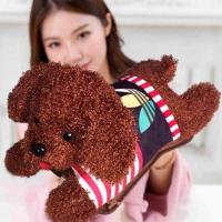 热水袋充电暖手宝宝可拆洗电暖宝宝已注水暖水袋卡通电暖袋泰迪狗 泰迪三叶版/可拆洗/已注水