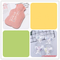 热水袋注水暖肚子大小号暖水袋迷你暖手宝可爱女学生 ()[加绒小号仙女+小圆]