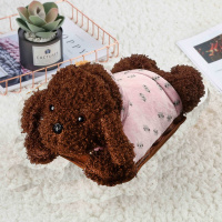 热水袋充电可爱暖水袋电暖宝热水袋注水暖手宝暖宝宝充电可爱 [安全防爆]猫猫泰迪深咖