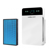 空气净化器家用除甲醛异味清雾霾二手烟PM2.5负离子氧吧清新空气 液晶显示(两套滤网)