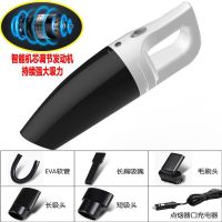 [车载吸尘器]大功率 强力 轿车 手持 干湿两用 12v汽车吸尘器 第六代[暴风大吸力款]雅致白+5配件