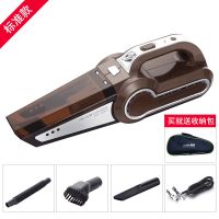 四合一车载吸尘器120W多功能大功率家车两用汽车充气打气泵用品 咖色