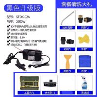 高温蒸汽清洁机高压家电清洗设备油烟机清洗工具全套空调清洗 2600W电控升级版可过火碱带灯黑色 送礼包10件套+油烟机罩