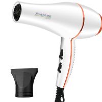 正品吹风机家用大功率恒温静音发廊大风电吹风筒蓝光理发店冷热风 白色 [发廊大风蓝光]买1送4