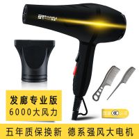 吹风机发廊宠物家用大小功率学生宿舍电吹风专业冷热风蓝光不伤发 德系进口强风电机发廊版 高配[造型专用]+直发器