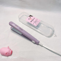 迷你卷发棒两用电夹板女拉直发直卷直板夹刘海迷小型熨板懒人神器 紫色[送收纳盒] 送六[发带+卷发筒]