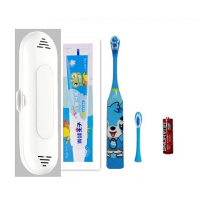 儿童电动牙刷儿童电动牙刷自动牙刷儿童声波震动电动牙刷 两刷头+牙膏+收纳盒 美人鱼