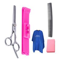 理发剪刀平剪牙剪打薄剪刘海剪发神器女自己剪头发美发工具套装 经典:牙+刘海器+围布送梳子海绵