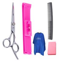 理发剪刀平剪牙剪打薄剪刘海剪发神器女自己剪头发美发工具套装 经典:平+刘海器+围布送梳子海绵