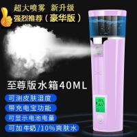 纳米喷雾补水仪便携式脸部保湿补水蒸脸器冷喷仪加湿神器 至尊测试粉40ML喷矿泉水牛奶爽肤水