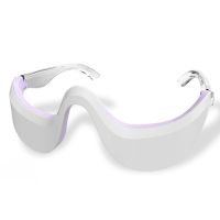 眼部按摩仪去黑眼圈去眼袋神器眼部按摩器眼睛疲劳热敷美眼仪 美杜莎系列美眼仪[活力紫] 凝胶贴+眼霜