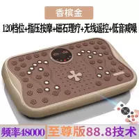 静音懒人甩脂机抖抖机机家用健身器材瘦腰瘦腿减肚子神器 香槟金[超强动力+7合一]无线遥控