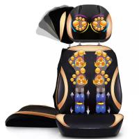 颈椎按摩器颈部腰部肩部按摩垫多功能按摩椅颈椎枕靠垫椅垫按摩椅 多功能光疗带加热按摩椅垫