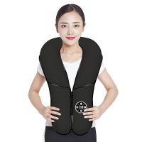 四核颈椎按摩器披肩捶背颈肩颈部腰部肩膀敲打电动多功能按摩仪 升级四核(黑色)