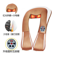 多功能颈肩乐捶打按摩披肩颈椎按摩器颈部背部腰部全身敲打按摩仪 第三代豪华版（香槟金）+热敷