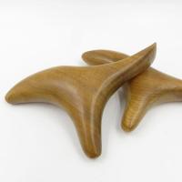 足部按摩工具香木质制三角雀脚底按摩器点穴位按摩器拔筋刮痧棒 香木