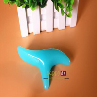 三角雀脚底腿部穴位按摩器大号蜜蜡脚部足疗按摩椎拨筋棒点穴棒 蓝色