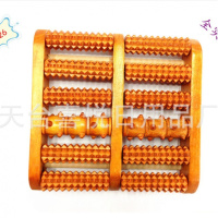 家用脚底足底按摩器按摩鞋足疗机按摩穴位磨脚器指压板足底按摩垫 全实木质款