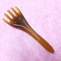 按摩爪子头部按摩器点穴全身按摩爪八爪五爪挠痒痒器抓头拨筋棒 琥珀五齿