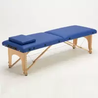 多功能床折叠便携式家用按摩床推拿床火疗理疗纹绣纹身床手提 蓝色60宽(送床罩+方枕)