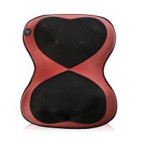 颈椎按摩器腰部背部按摩靠垫家用肩颈按摩器多功能全身脖子按摩仪 红色 车载+家用款
